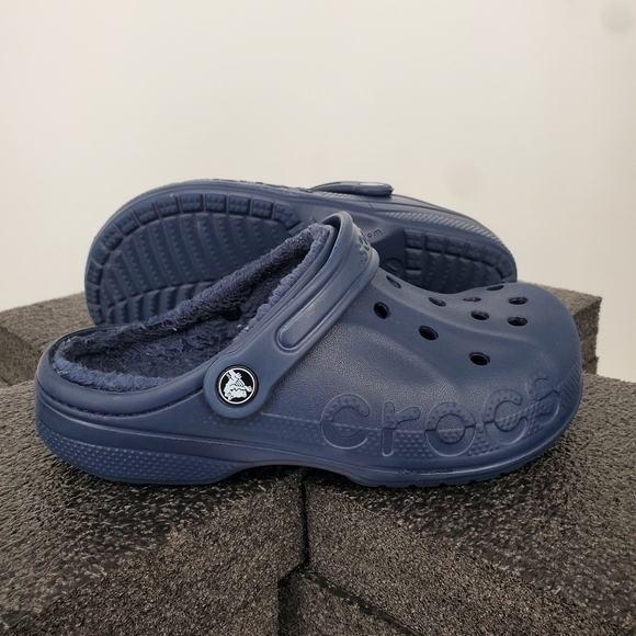 Crocs Baya Lined Clog Navy Men 5 Women 7 Shoes Blue - Picture 14 of 16
